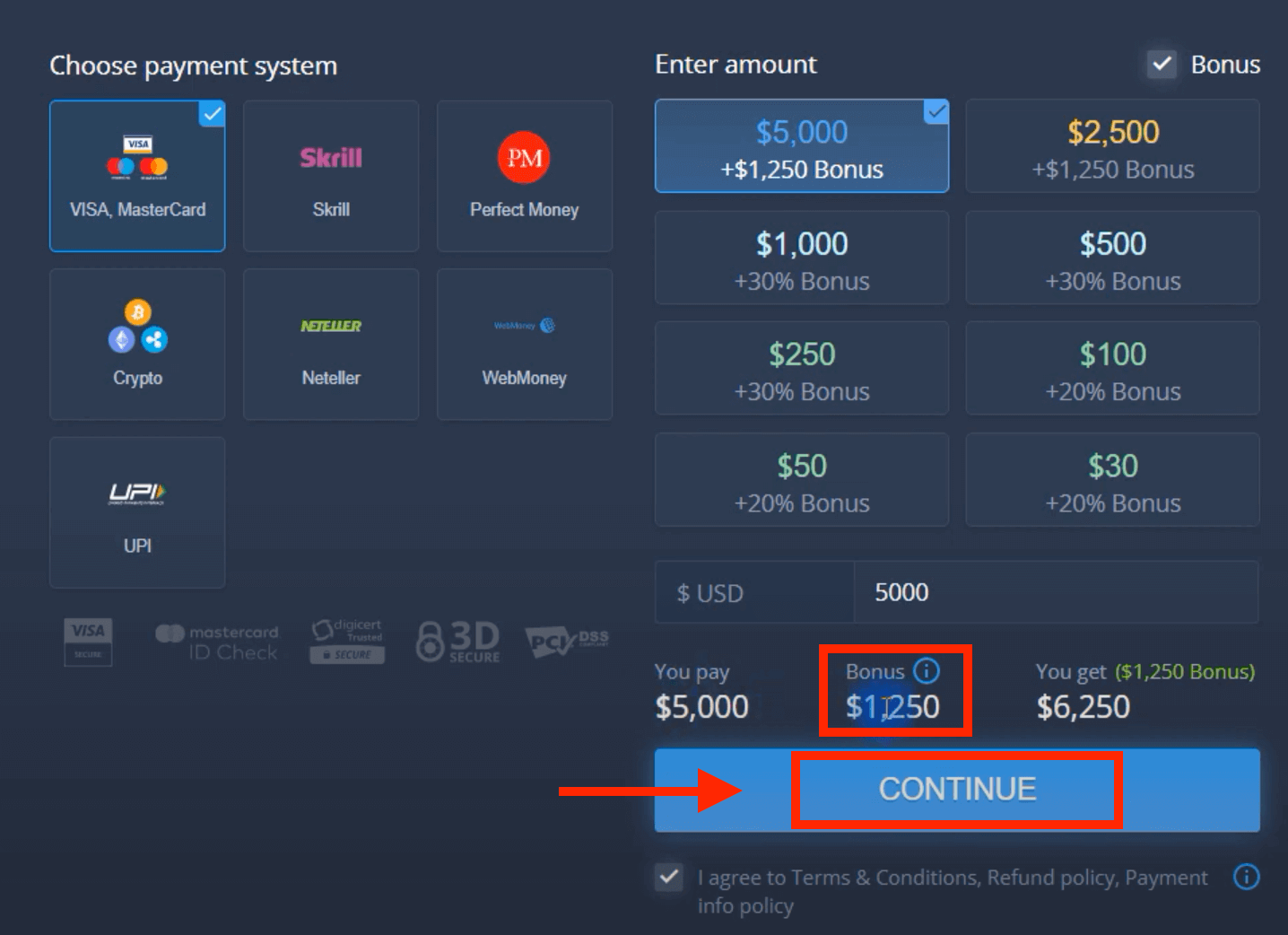 Zahlen Sie Geld bei ExpertOption über Bankkarten (Visa/Mastercard), E-Payments und Kryptowährung in Singapur ein Zahlen Sie Geld bei ExpertOption über Bankkarten (Visa/Mastercard), E-Payments und Kryptowährung in Singapur ein