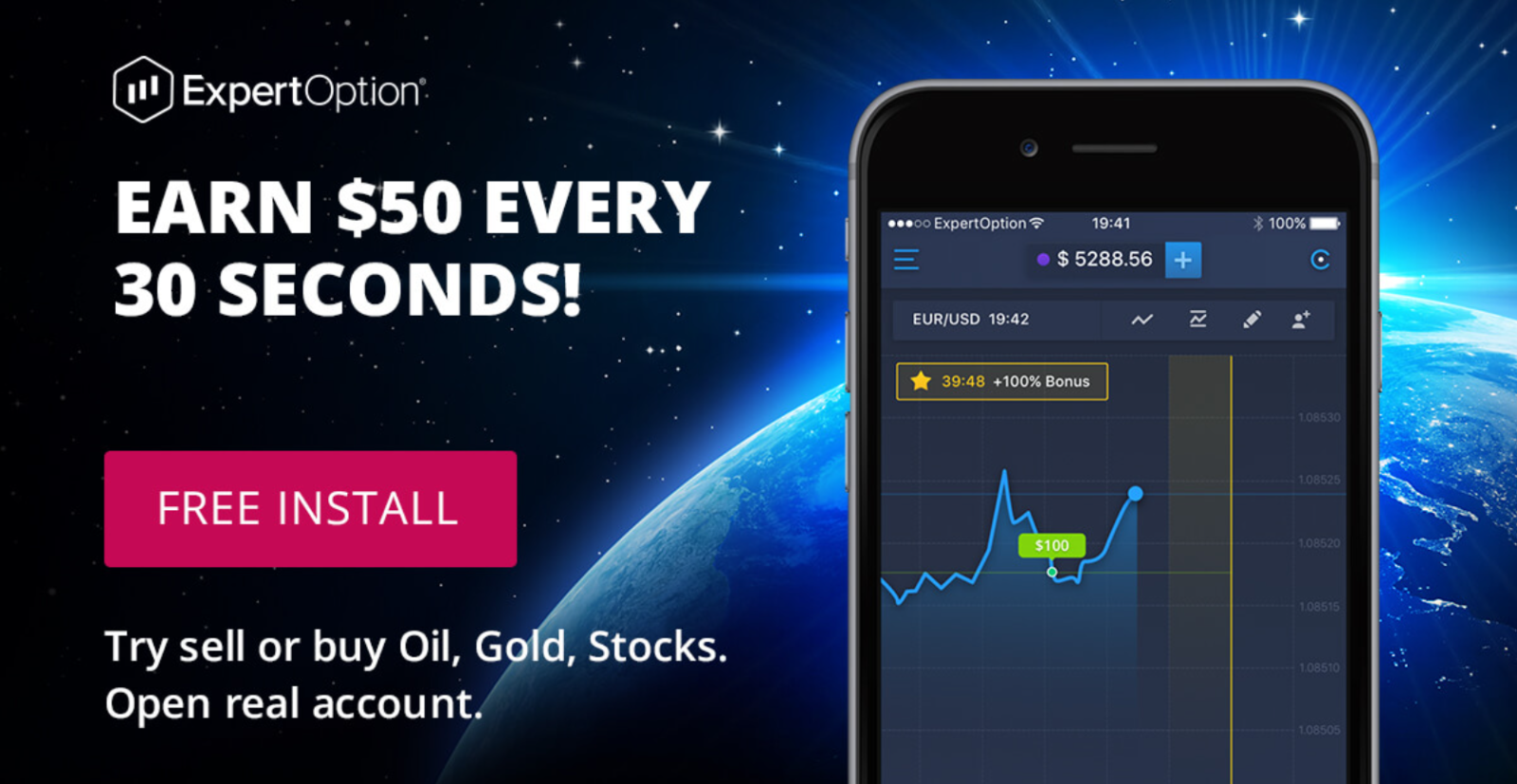 ExpertOption Promosyonu: İlk Para Yatırmanızda %120'ye Varan Bonus