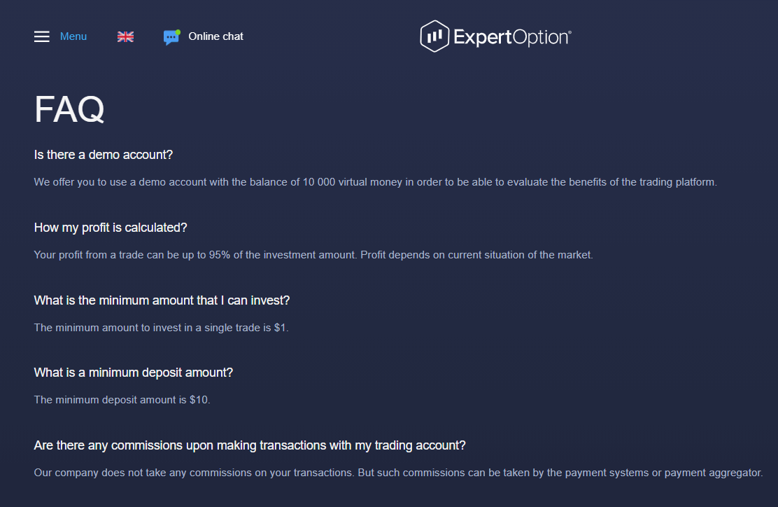 How to Contact ExpertOption Support