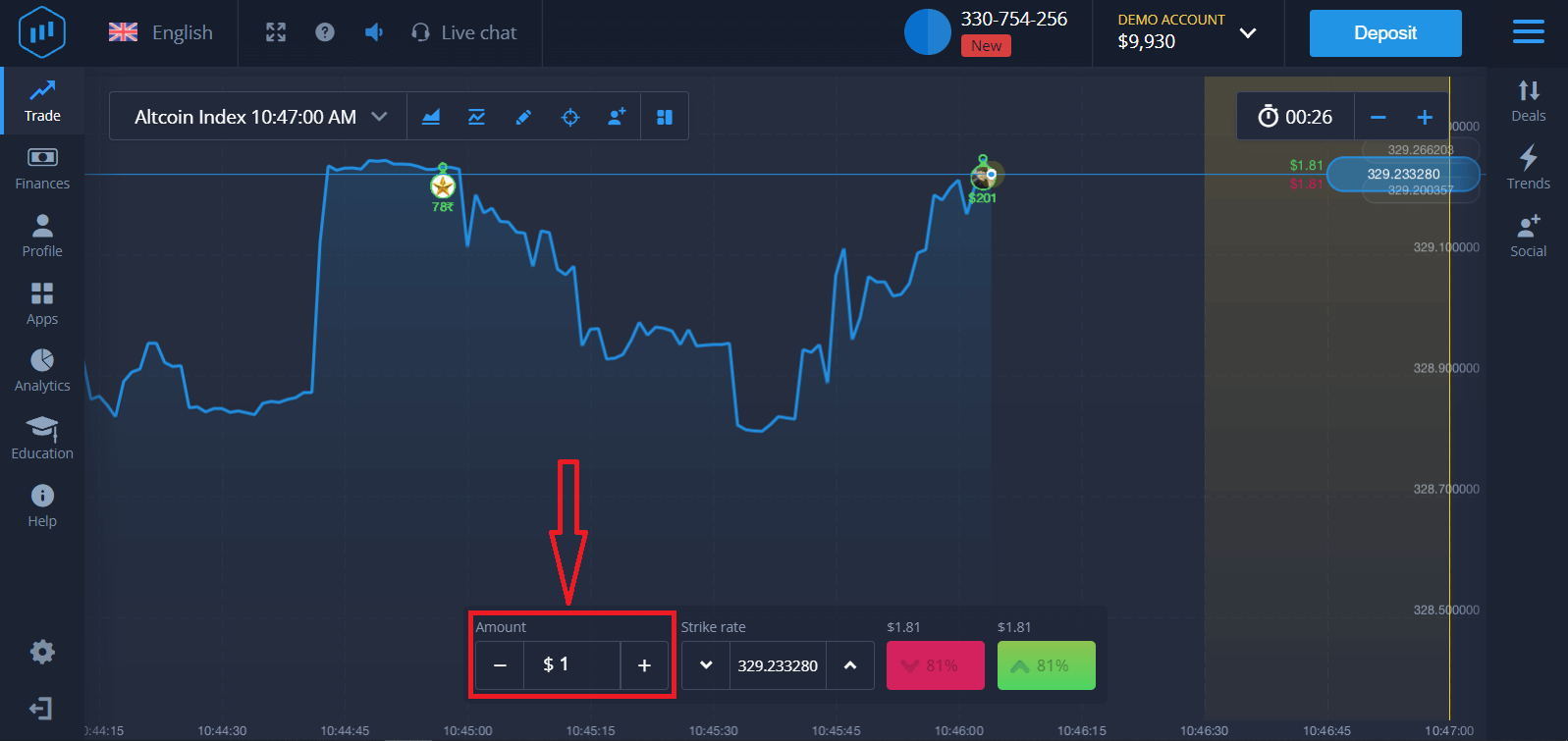 How to Deposit Money and Trade Binary Options at ExpertOption