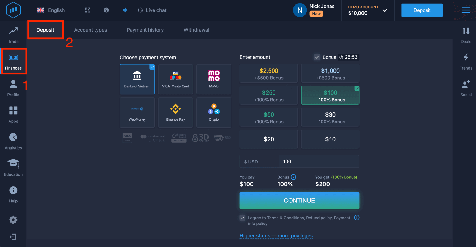 Kako se prijaviti i uplatiti novac na ExpertOption Kako se prijaviti i uplatiti novac na ExpertOption