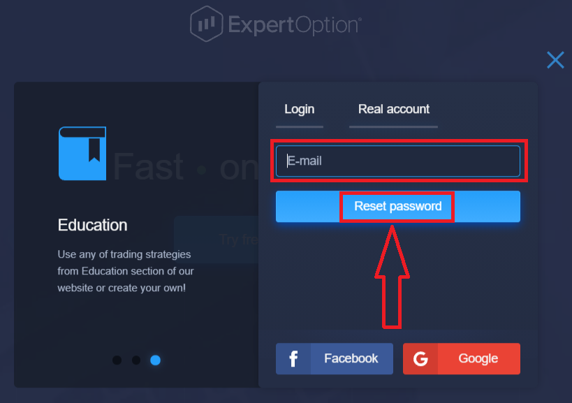 Come registrarsi e accedere all'account in ExpertOption