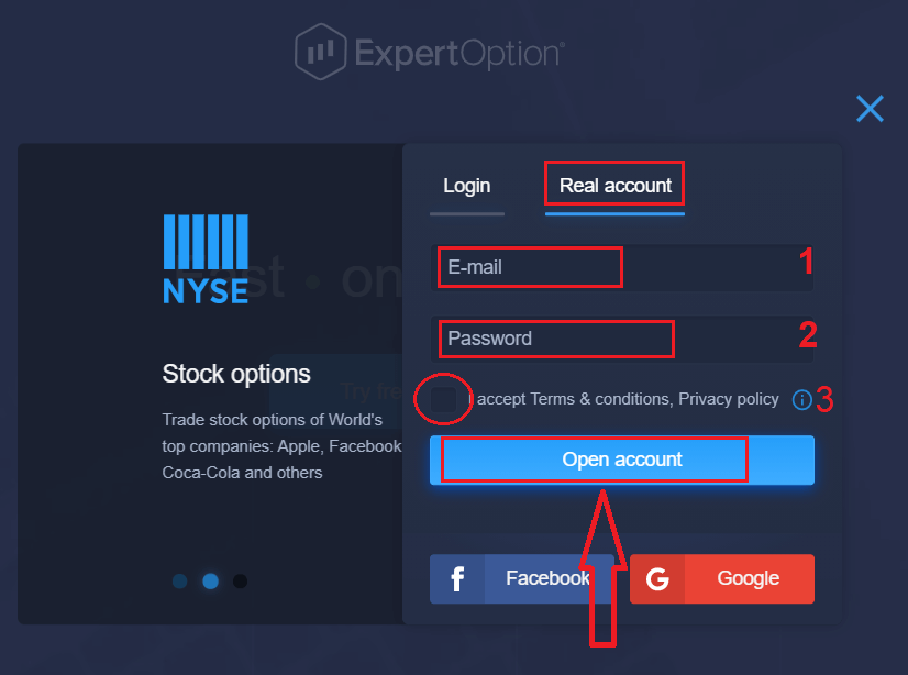 How to Register and Login Account in ExpertOption