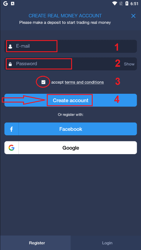 How to Sign up on ExpertOption
